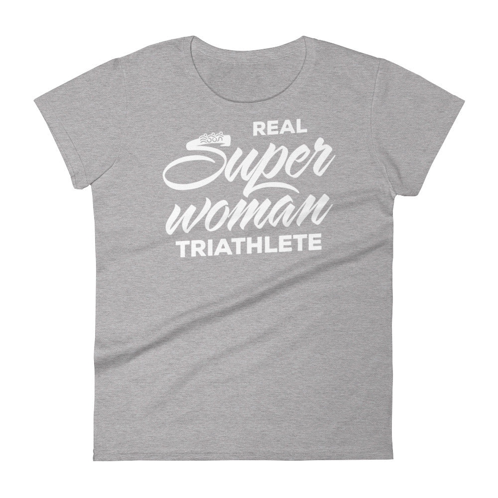 Real Super Woman Triathlete Women’s - White Design
