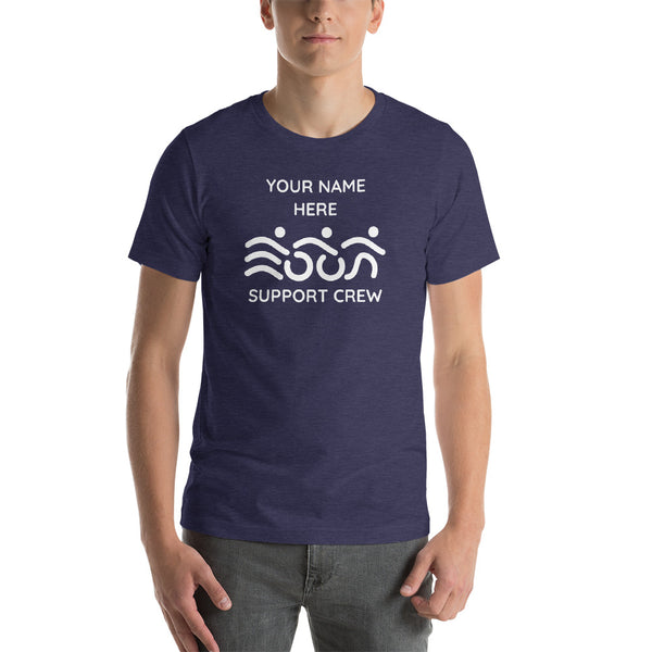 Custom Triathlon Support Crew supporter t shirt Mens – Finisher Zone