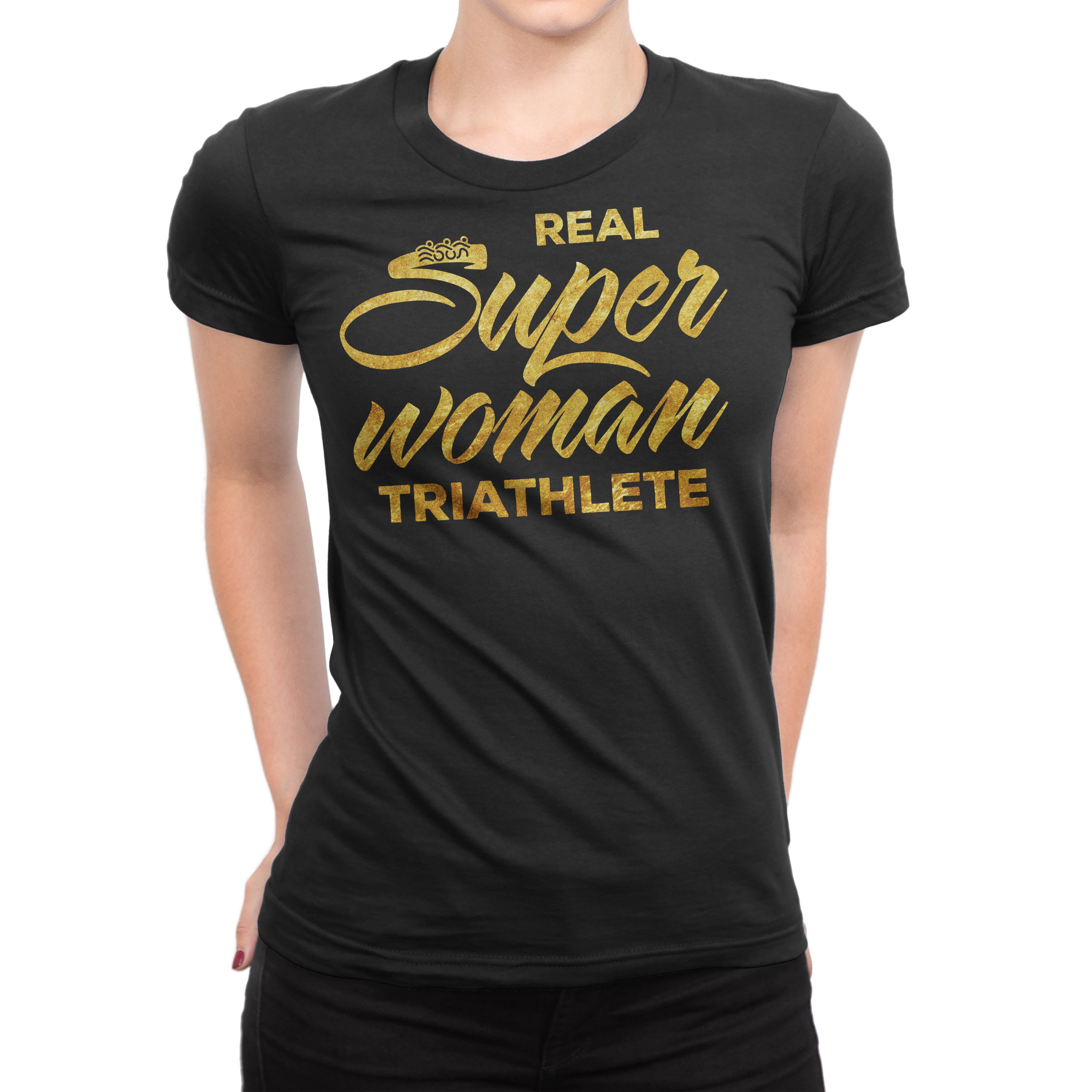 Real Super Woman Triathlete Women’s