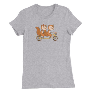 Tandem Bicycle - Cycling T shirt Women's